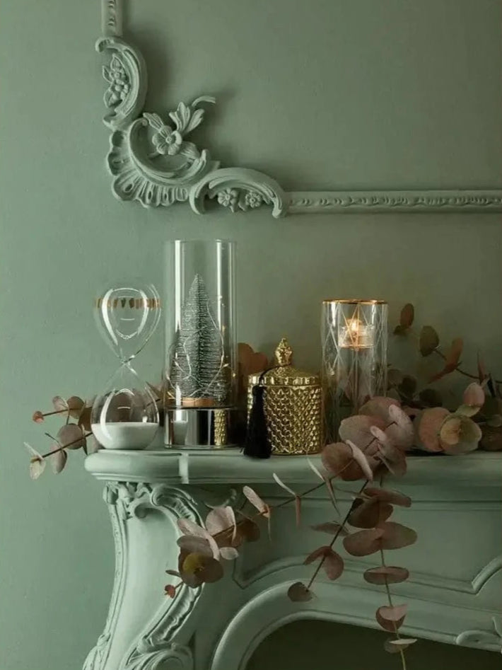 Duftkerze im Zierglas gold