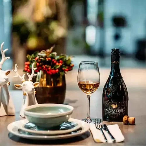 Italiensiches Geschirr und Rosé Sekt von Ariola