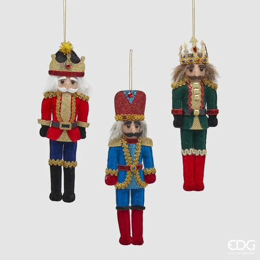 Italiving Christbaumschmuck Designerfiguren für den Christbaum - 3 Könige als Weihnachtsschmuck aus Stoff