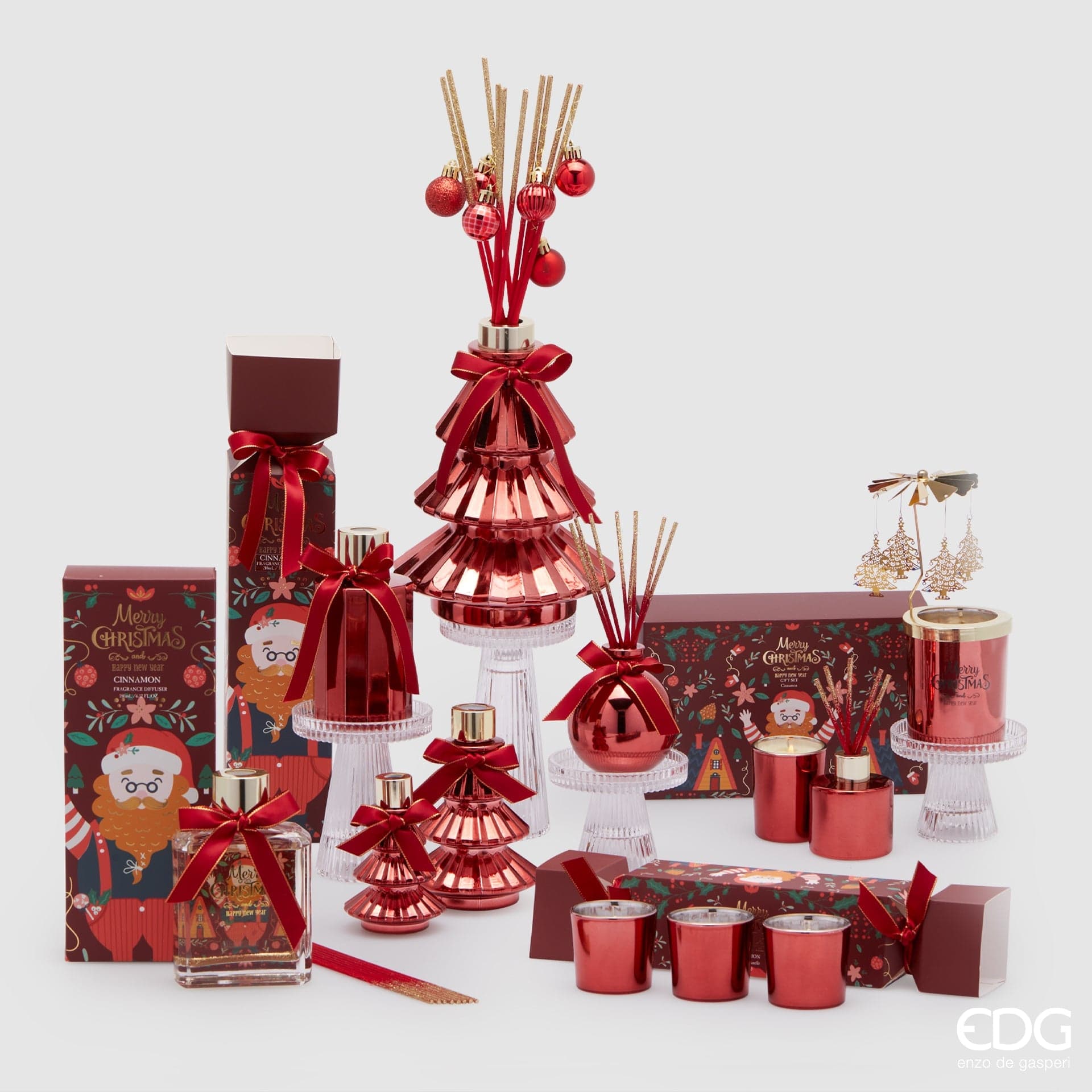 Italiving Duftkerze 3 Duftkerzen im Zierglas und Schmuckkästchen - Weihnachtsgeschenk