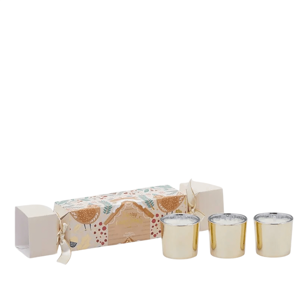 Italiving Duftkerze 3 Duftkerzen im Zierglas und Schmuckkästchen - Weihnachtsgeschenk