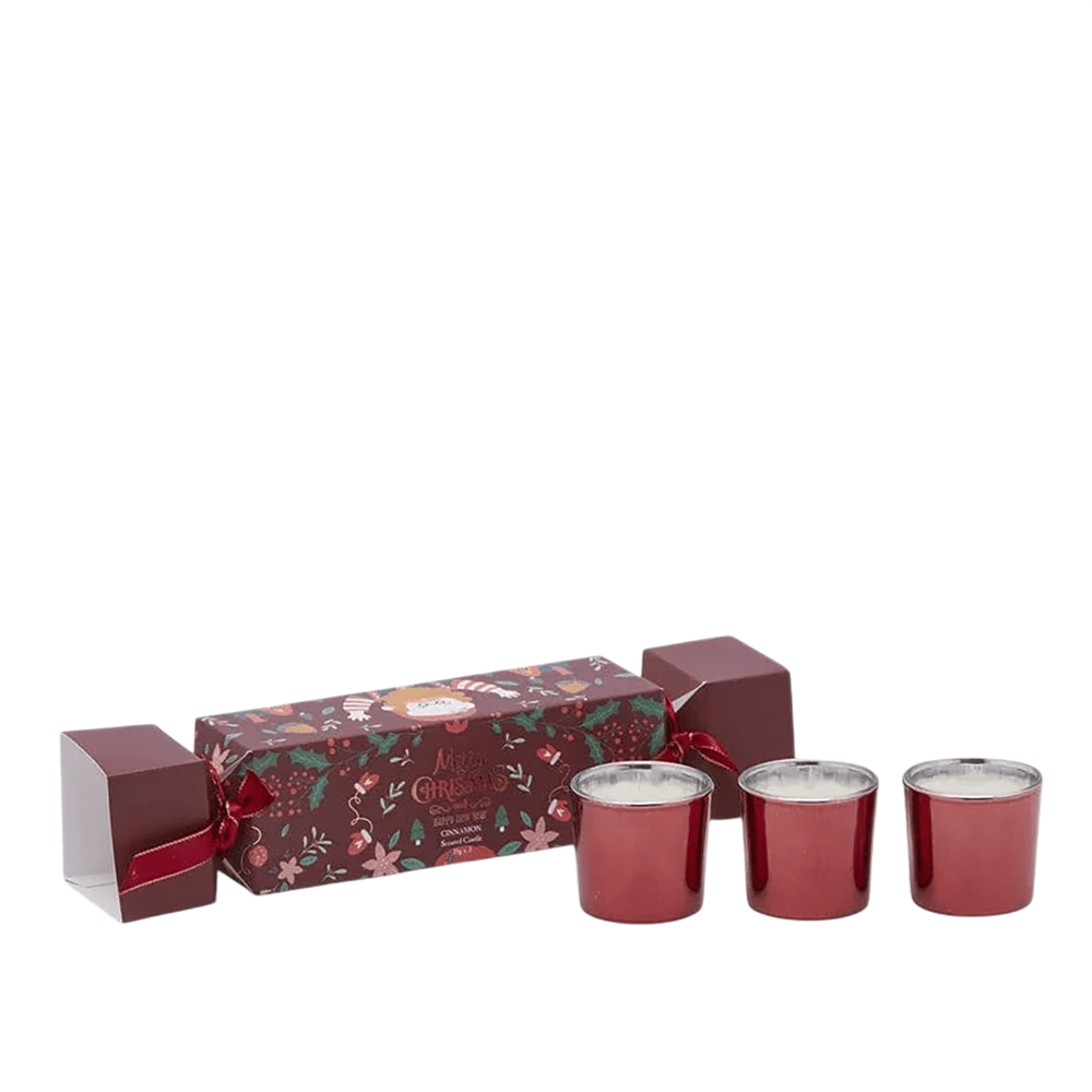 Italiving Duftkerze 3 Duftkerzen im Zierglas und Schmuckkästchen - Weihnachtsgeschenk