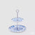 Italiving Etagere Etagere - Präsentierteller Serie Capri - Porzellan weiß, blau bemalt