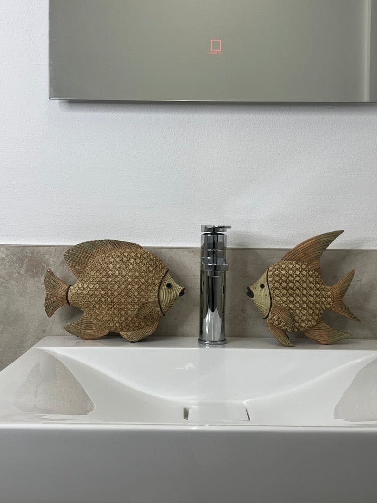 Italiving Fische Große Fische aus Holz/Bambus - in 2 Varianten - auch kombinierbar