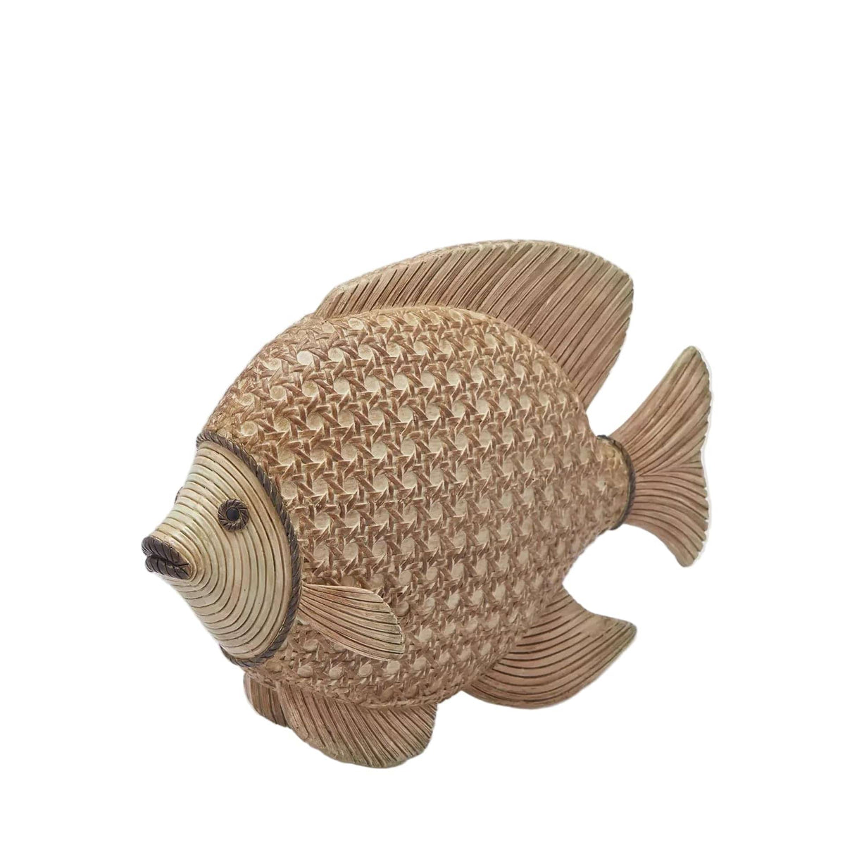 Italiving Fische Korbgeflecht Große Fische aus Holz/Bambus - in 2 Varianten - auch kombinierbar