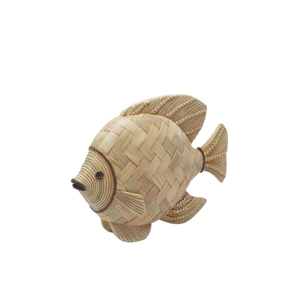 Italiving Fische Rautengeflecht Große Fische aus Holz/Bambus - in 2 Varianten - auch kombinierbar