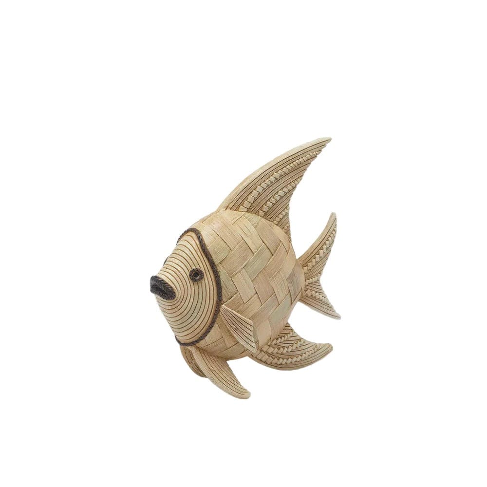 Italiving Fische Rautengeflecht Kleine Fische aus Holz/Bambus - in 2 Varianten - auch kombinierbar