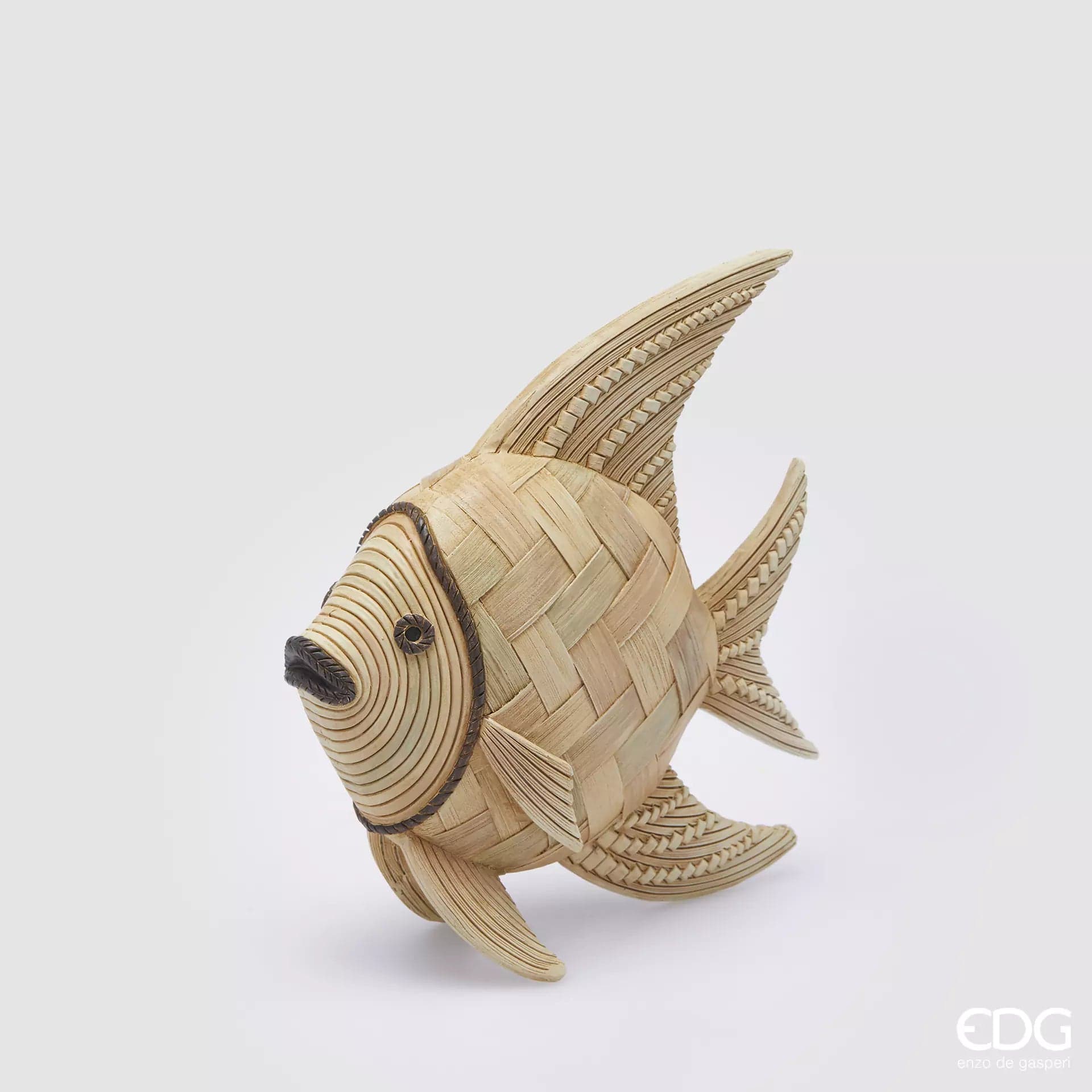 Italiving Fische Rautengeflecht Kleine Fische aus Holz/Bambus - in 2 Varianten - auch kombinierbar