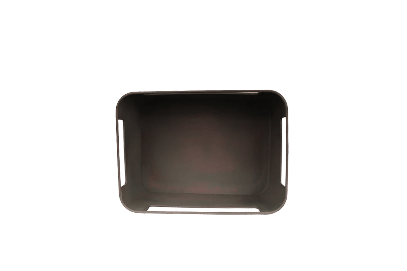 ITALIVING Geschenkbox Geschenkbox groß aus Blech grün lackiert im Loftstil 36 x 26 cm