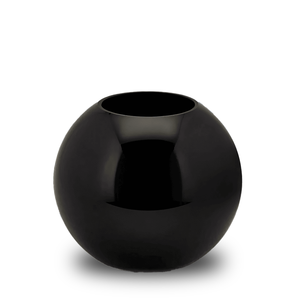 Italiving Glasvase Blumenvase - Glaskugel Höhe 20 cm Ø 23 cm in 2 Farben