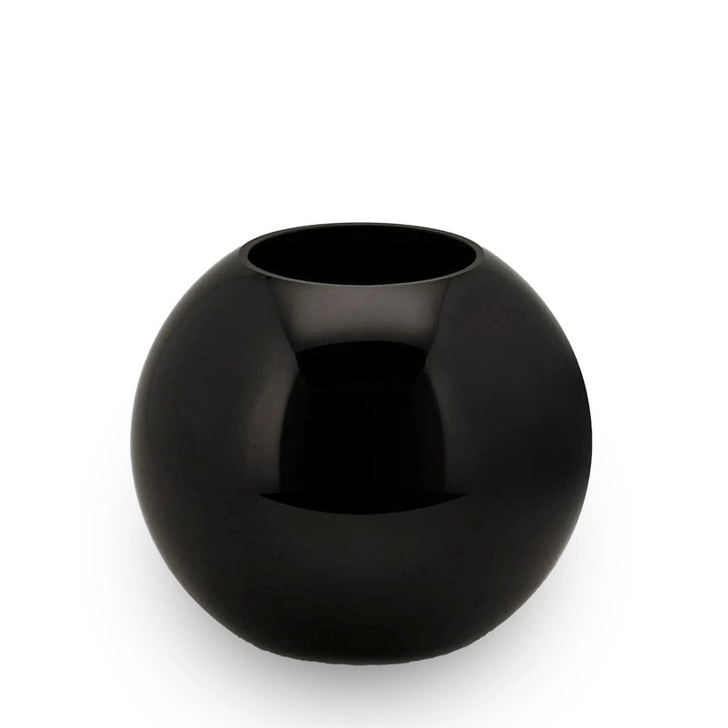 italiving Glasvase Blumenvase - Glaskugel Höhe 27 cm Ø 31 cm in 2 Farben