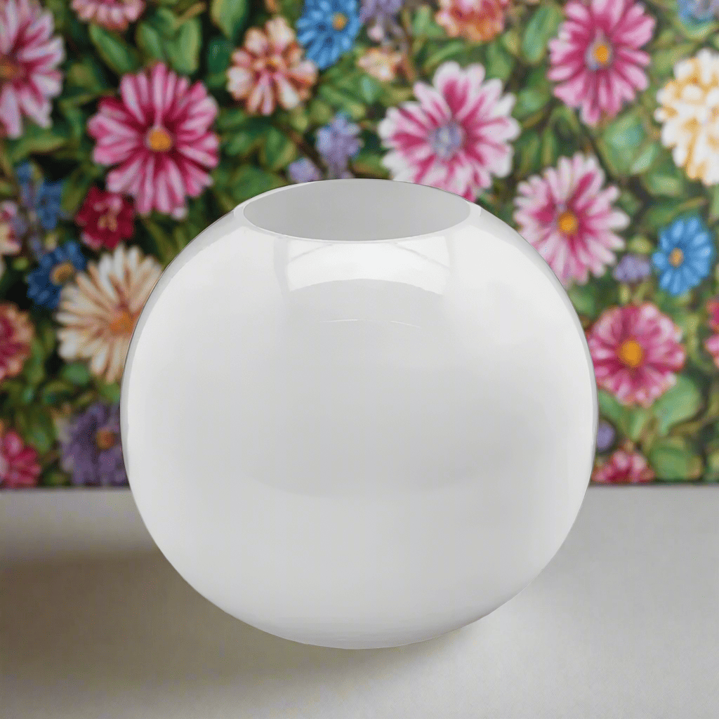 italiving Glasvase Blumenvase - Glaskugel Höhe 27 cm Ø 31 cm in 2 Farben