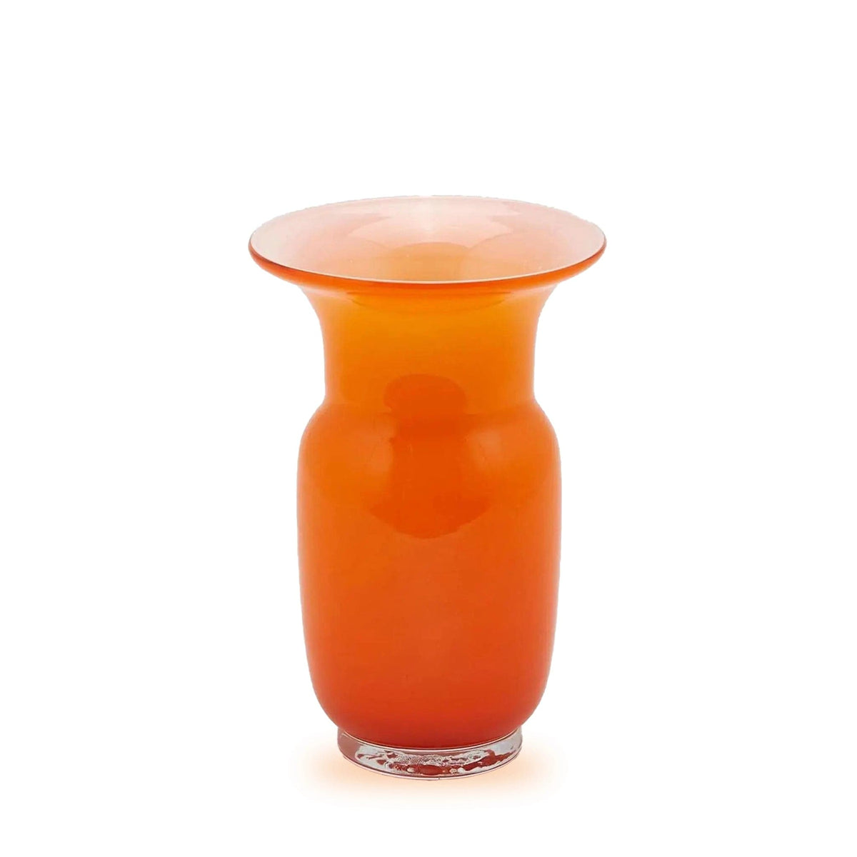 Italiving Glasvase Blumenvase im Stil von Murano Höhe 26 cm Ø 16,5 cm