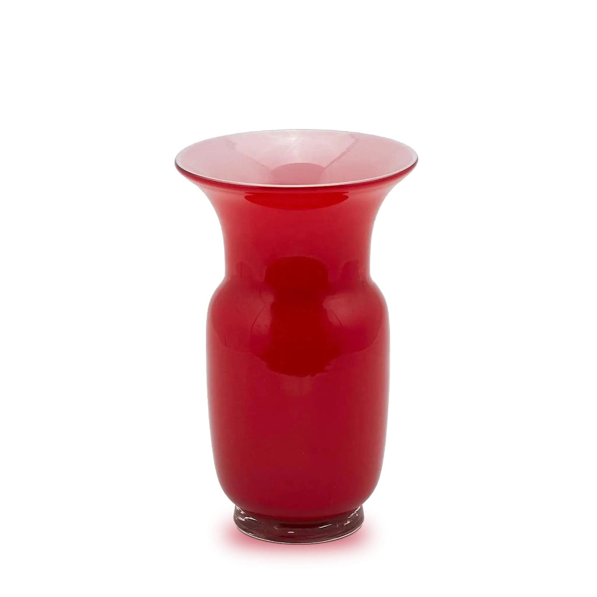 Italiving Glasvase Blumenvase im Stil von Murano Höhe 26 cm Ø 16,5 cm