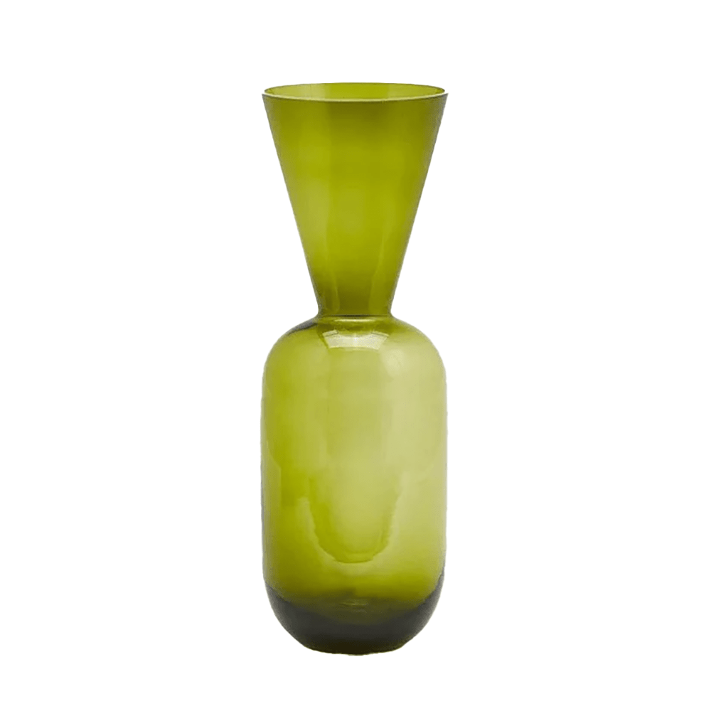 Italiving Glasvase Designervase aus farbigem Glas Höhe 50 cm Ø 17 cm - 3 Farbvarianten