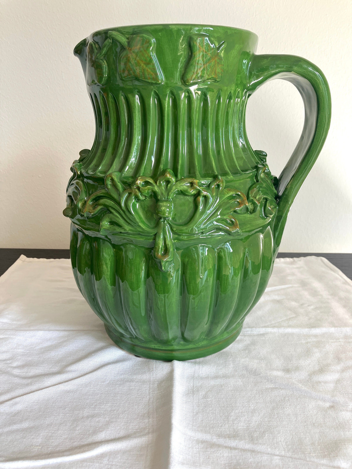 ITALIVING Green / Keramik / Rund Classic vase made of ceramic - handmade in Italy