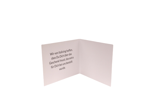 Italiving Grußkarte Grußkarte für Geschenkkorb