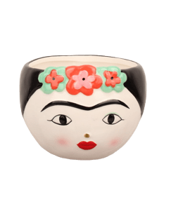 Italiving Keramikschüssel Bowl für Snacks - Italienerin mit goffenen Augen - H 10 cm Ø 12 cm