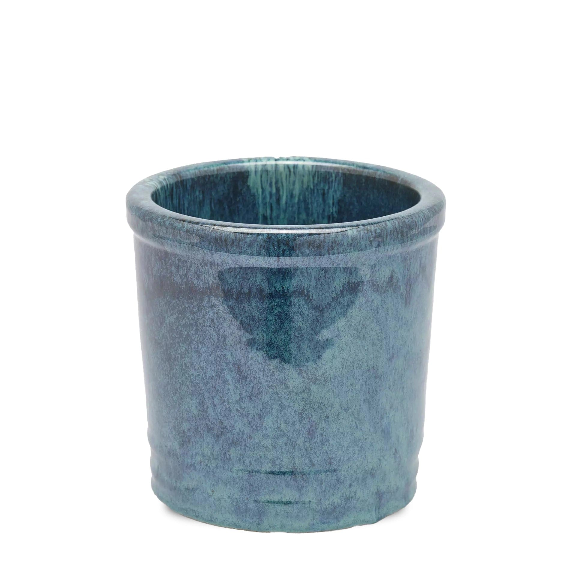 Mediterrane Blumentöpfe - glasierte Keramik 3 Farben Höhe 18 cm 18 cm