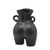 Italiving Keramikvase Dekovase - Keramik dunkelgrau Höhe 27 cm Ø 10/16,5 cm