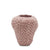 Italiving Keramikvase Erdbeervase Höhe 26 cm Ø 22 cm - Dekovase Keramik rosa