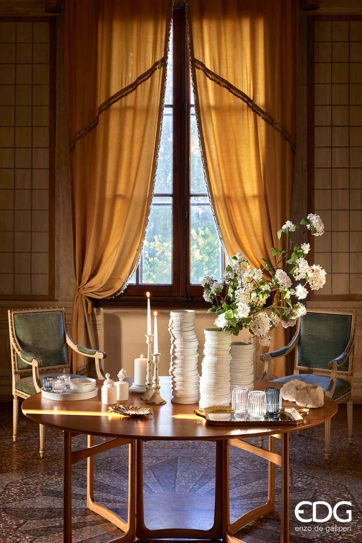 Italiving Kerzenglas 3-er Set Kerzengläser für Teelichter in drei Farbkombis H 12 cm Ø 9 cm