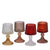 Italiving Kerzenglas Klar, Braun, Rot, Orange 4er-Set Kerzengläser für Kerzen und Teelichter