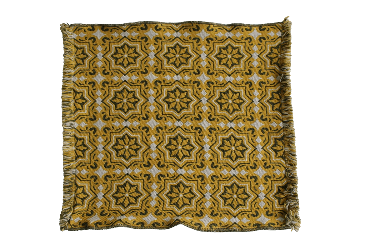 Italiving Kissenhülle Jacquard Kissenhülle - Merino/BW - 50x50 - italienisches Motiv