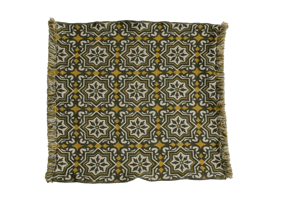 Italiving Kissenhülle Jacquard Kissenhülle - Merino/BW - 50x50 - italienisches Motiv