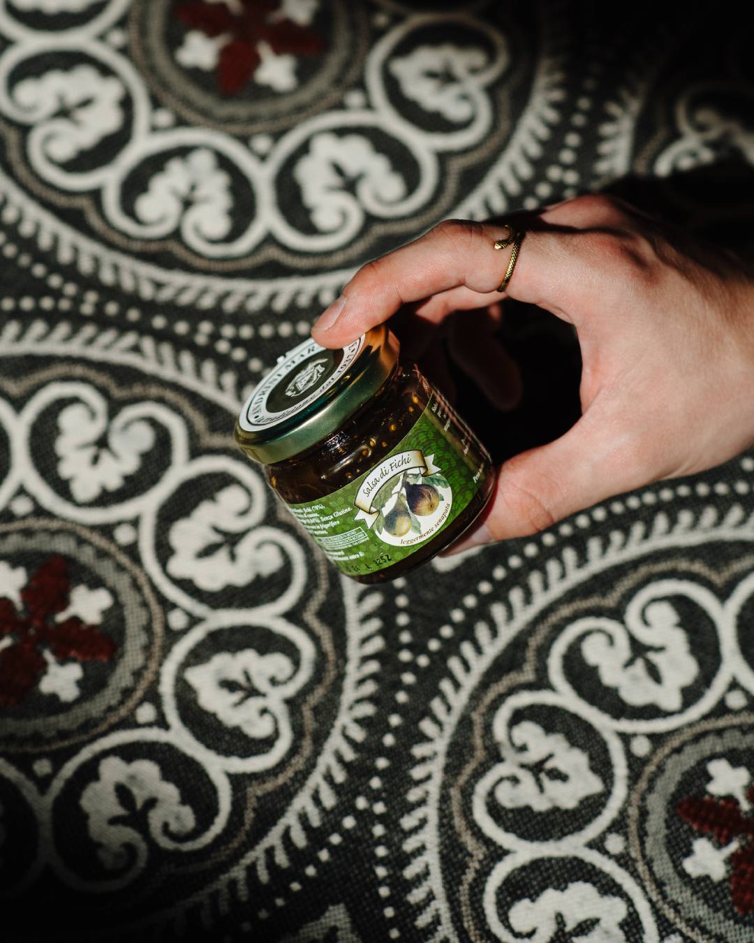 Italiving Marmelade Italienische Feigenmarmelade pikant mit 0,04% Senf - Fruchtsauce