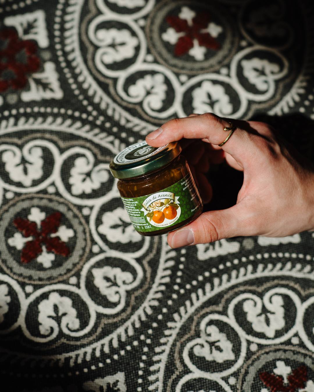 Italiving Marmelade Italienische Orangenmarmelade pikant mit 0,04% Senf - Fruchtsauce