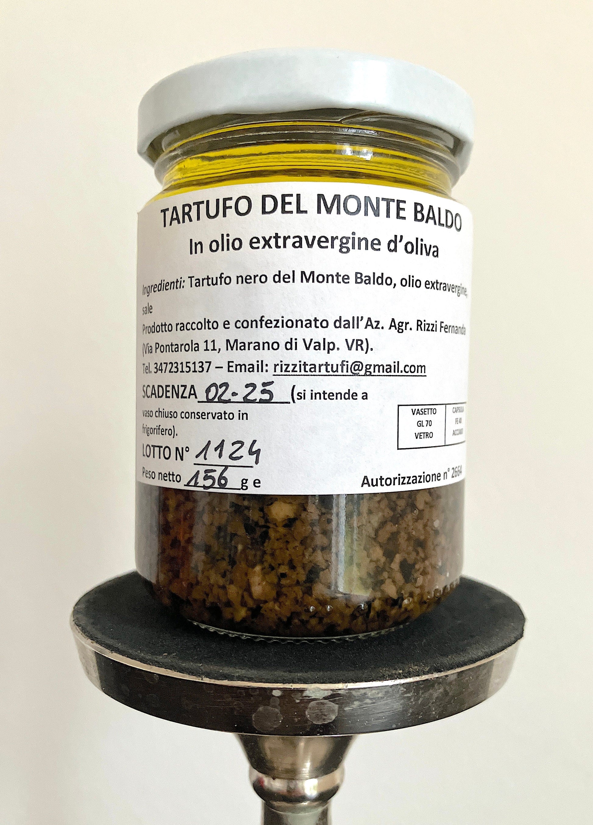 ITALIVING Natürliches Trüffelöl mit schwarzen Trüffeln vom Monte Baldo - 156 gr