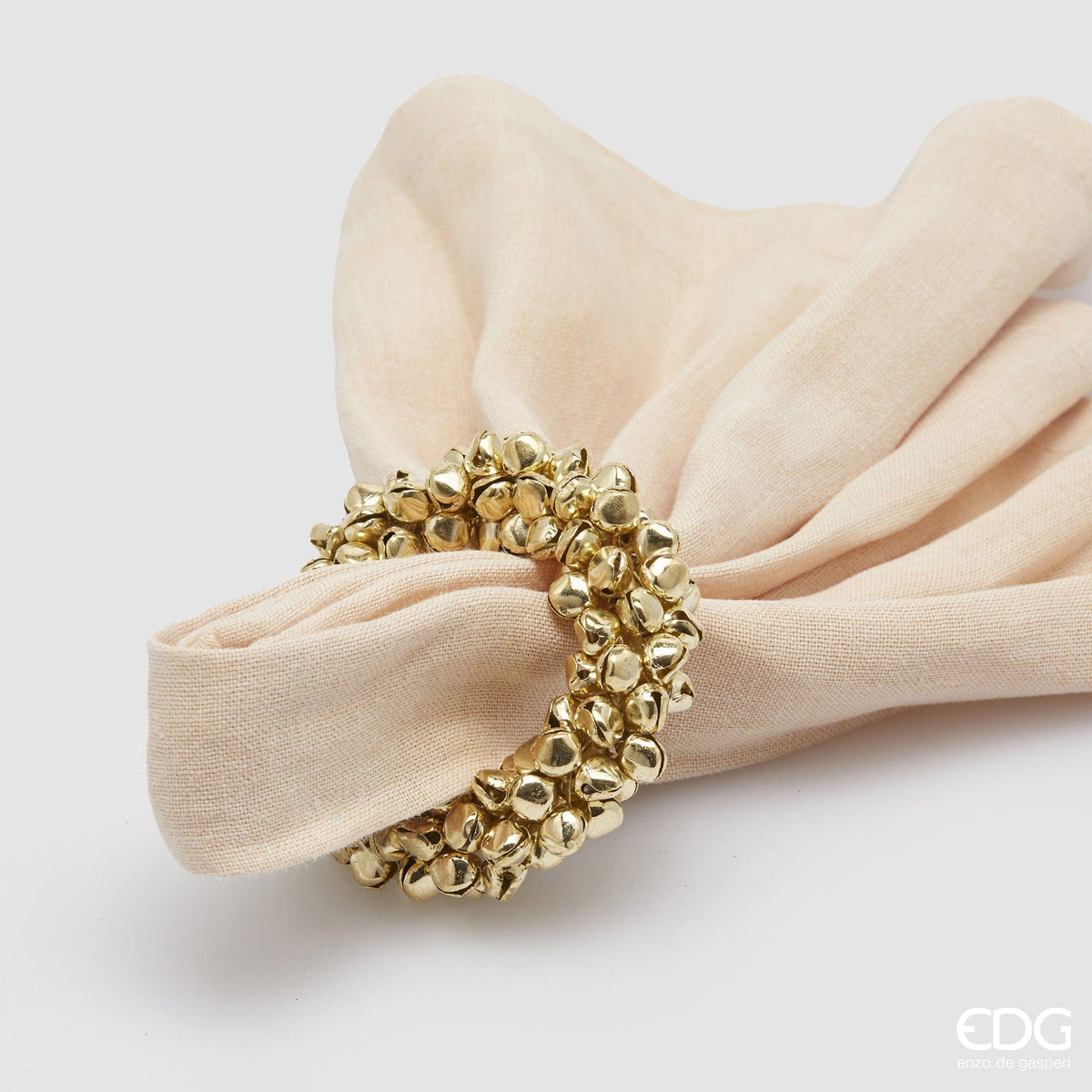 Italiving Serviettenring Gold Kugeln 4er-Set Serviettenringe mit bunten Perlen verziert - 7 Varianten