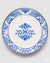 Italiving Teller Platzteller Serie Capri - Porzellan weiß, blau bemalt T 2,5 Ø 30 cm