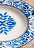 Italiving Teller Platzteller Serie Capri - Porzellan weiß, blau bemalt T 2,5 Ø 30 cm