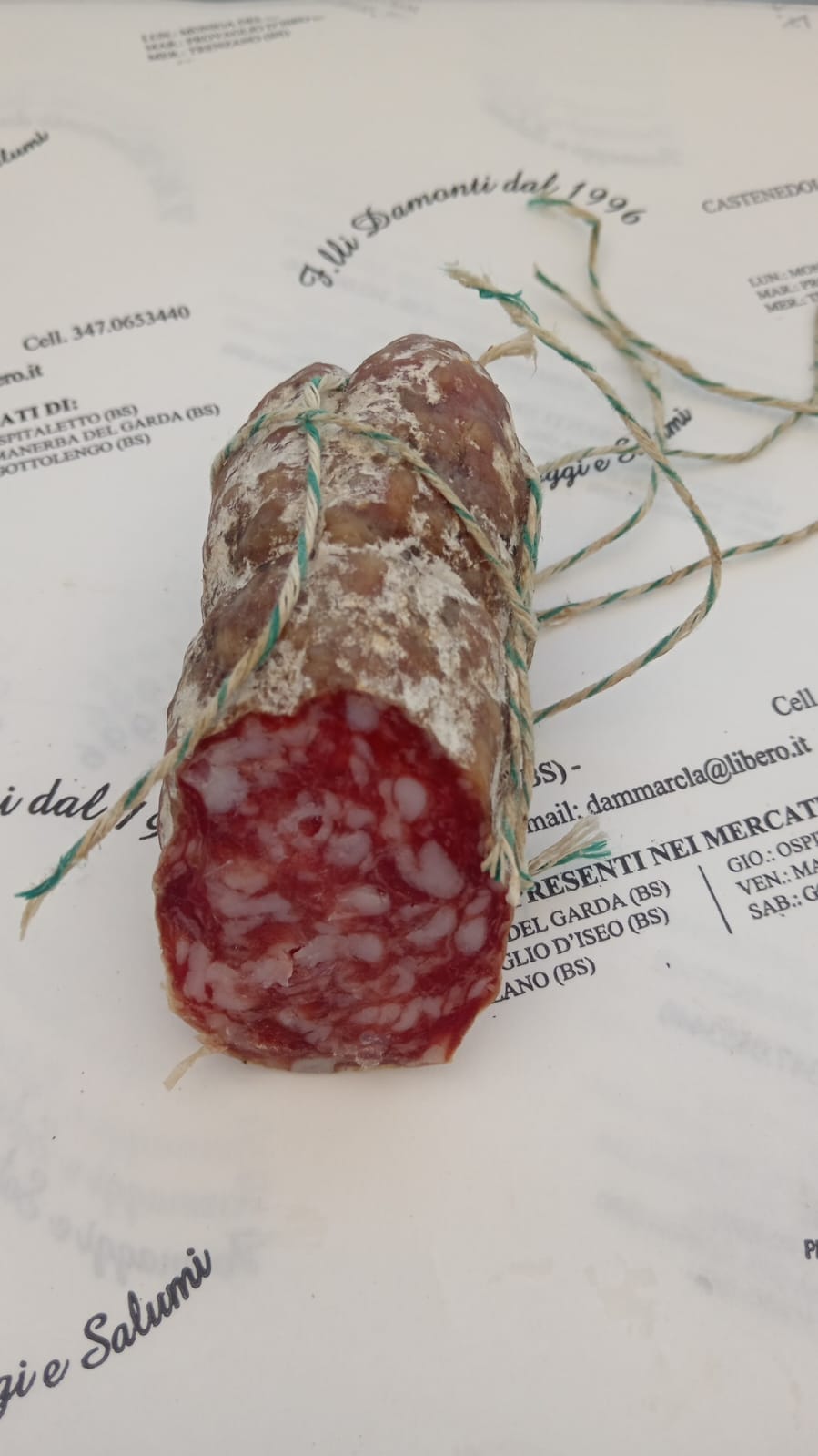 ITALIVING Traditionelle toskanische Fenchelsalami - direkt vom Metzger auf Vorbestellung!