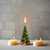 Italiving Weihnachtskerze Große Tannenbaumkerze mit Weihnachtsgeschenken H 22 cm