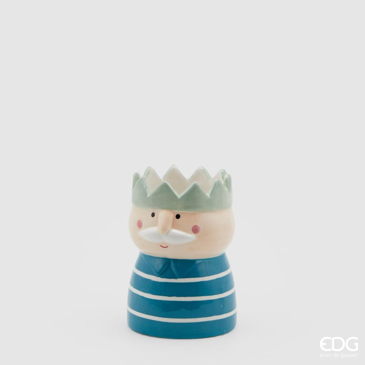 Italiving Dekovase Dekovase Motiv Opa im Winter - bemalte Keramik Höhe 11 cm Ø 8 cm