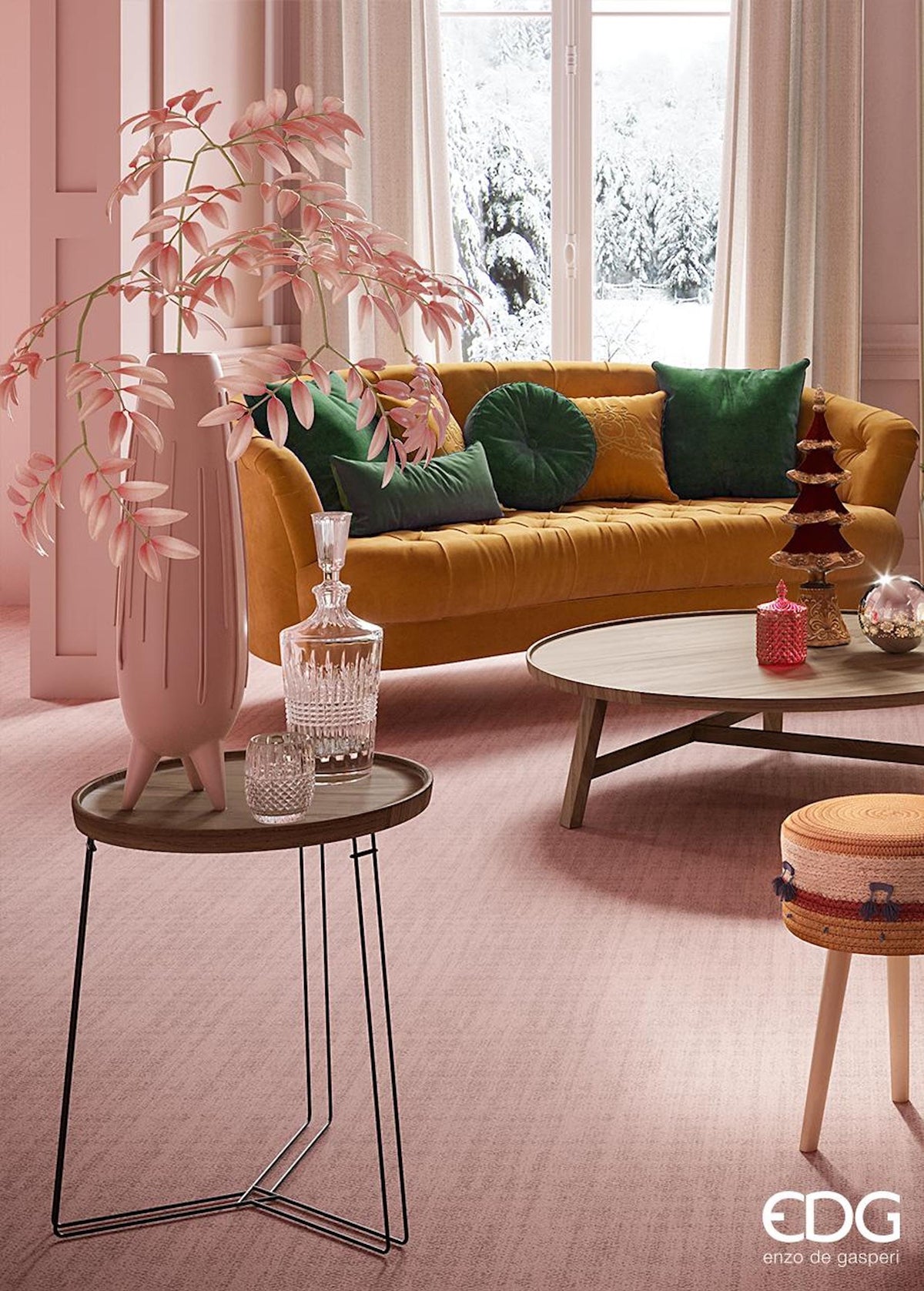 Italiving Duftkerze Duftkerze als Dekoelement - Zierglas mit Deckel H 14 cm Ø 8cm 4 Duftnoten