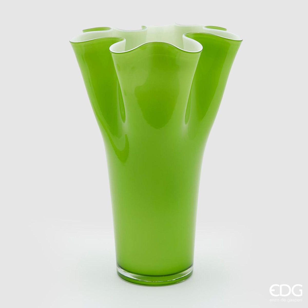 glasvase gruenfarbig