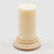 Italiving Kerze Creme Kerze antike Säule auf Keramiksockel in 3 Farbvarianten Höhe 21 cm Ø 10 cm