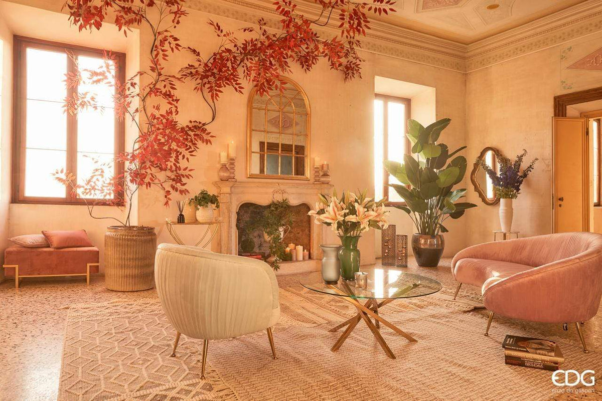 Italiving Kerzenglas Kerzenglas - graublau und gold mit Tier Motiv Höhe 8 cm Ø 7 cm