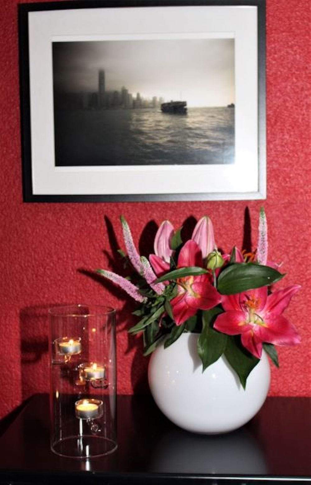 Italiving Kerzenleuchter Kerzenleuchter Glas mit 3 Halterungen für Teelichter Höhe 25 cm Ø 12 cm