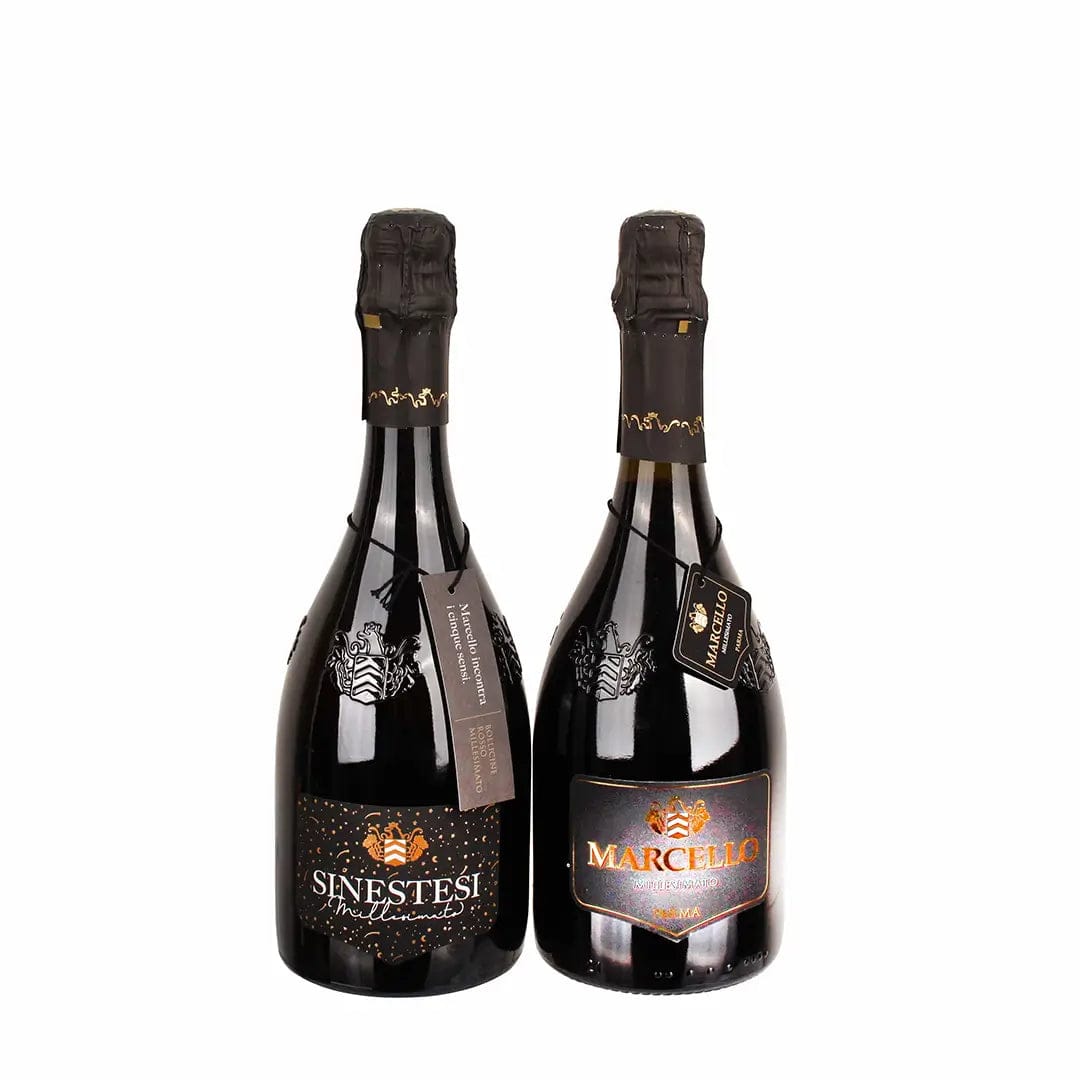 Italiving Lambrusco rosso und Lambrusco rosé 2er-Set Marcello Millesimato und Sinestesi Millesimato von Ariola