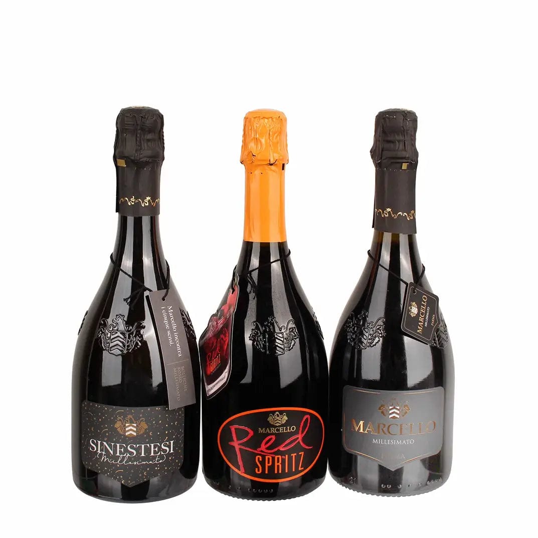 Italiving Lambrusco und Lambrusco Spritz und Lambrusco rosé 3er-Set Marcello Millesimato, Marcello Spritz, Sinestesi Millesimato von Ariola