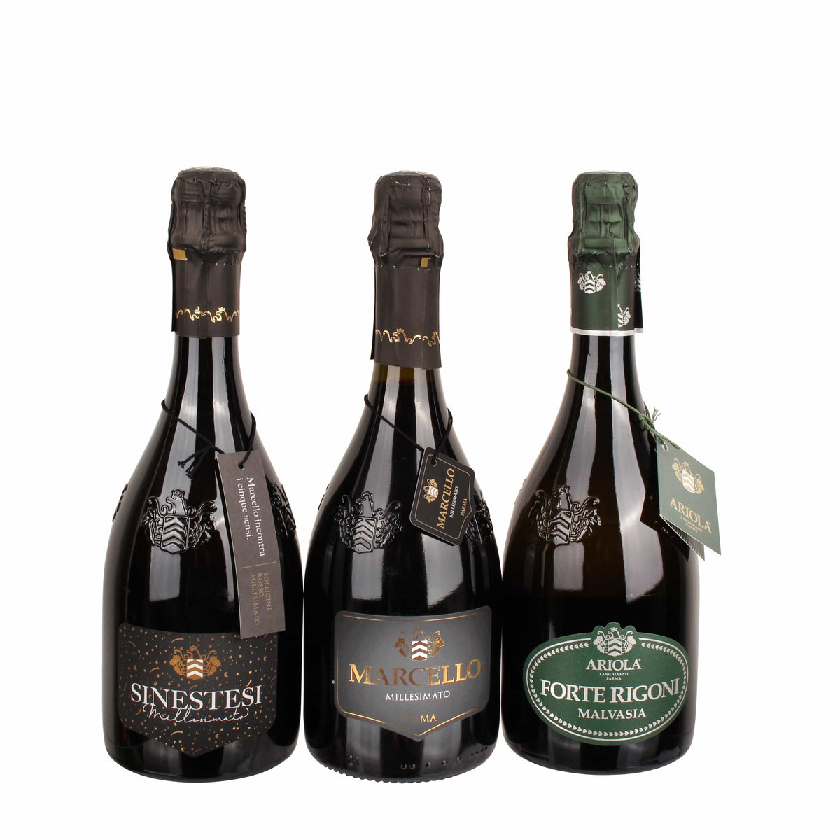 Italiving Lambrusco und und Lambrusco rosé und Malvasia 3er-Set Marcello Millesimato, Sinestesi Millesimato, Forte Rigoni von Ariola