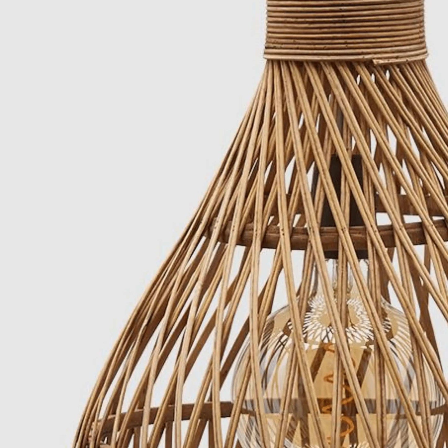 lampe deckenleuchte aus natur bambus