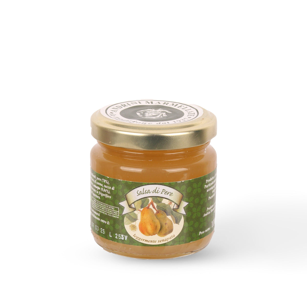 Italiving Marmelade Italienische Birnenmarmelade pikant mit 0,04% Senf - Fruchtsauce