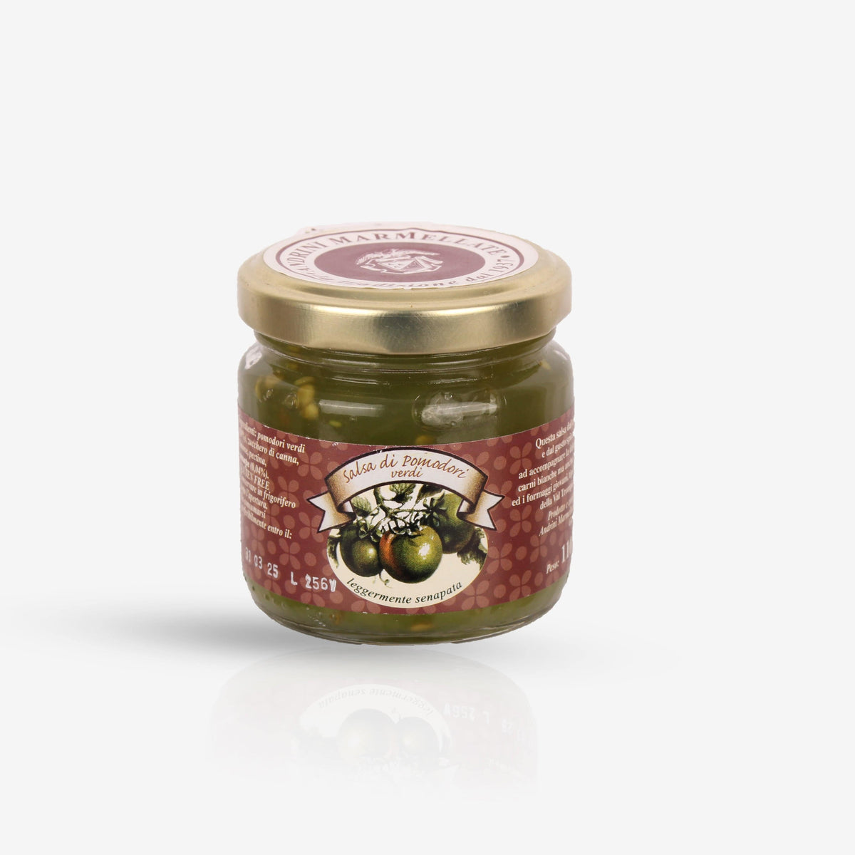 Italiving Marmelade Italienische grüne Tomatenmarmelade pikant mit 0,04% Senf - glutenfrei