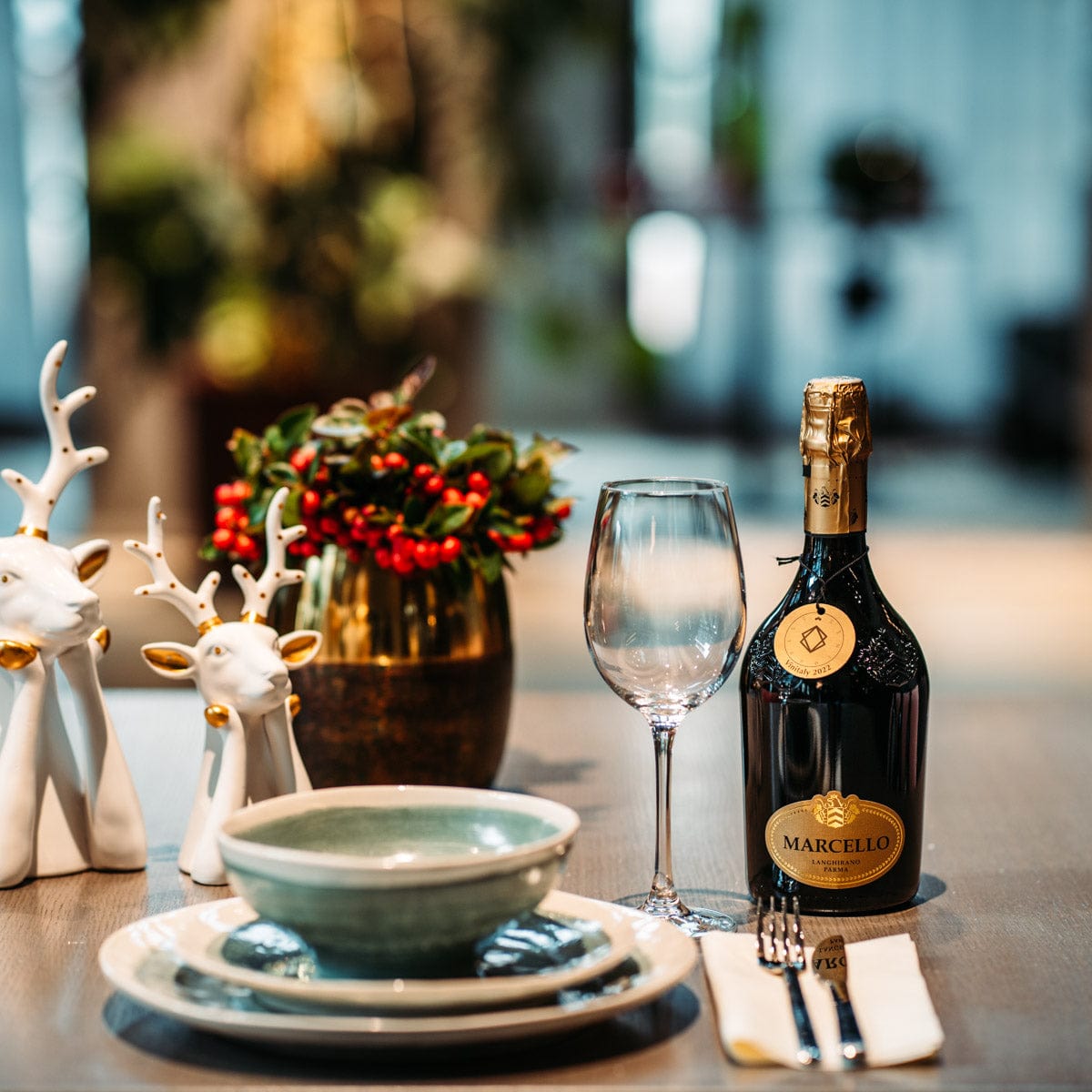 Italiving Schüssel Schüssel  handbemalt - Keramik in Naturfarben lackiert Tiefe 7 cm Ø 17 cm